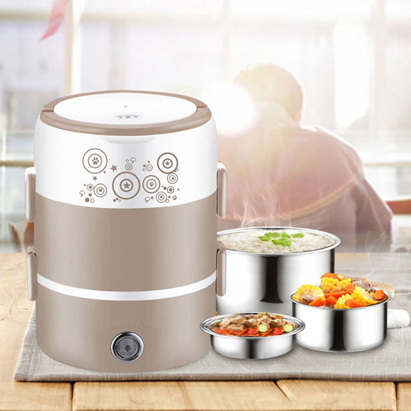 Baby Food Warmer Portable - 220V Stainless Steel Electric Heating Lunch