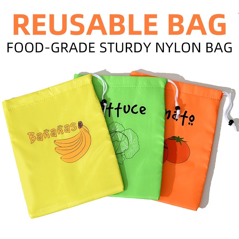 Food Pouch Reusable - Storage Bags For Fruits Vegetables Preservation