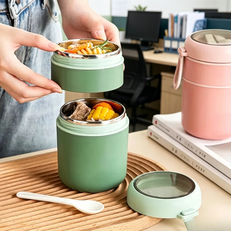 Baby Food Warmer Portable - 530/710ml Food Thermal Jar, Insulated Soup