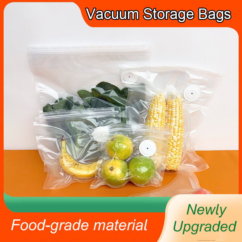 Food Pouch Reusable - New Reusable Air Vacuum Storage Bags