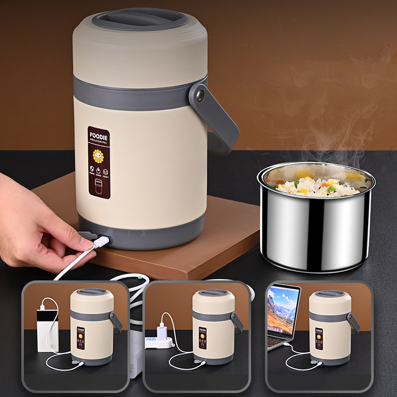 USB Electric Heated Lunch Boxe - Baby Food Warmer Portable review and price