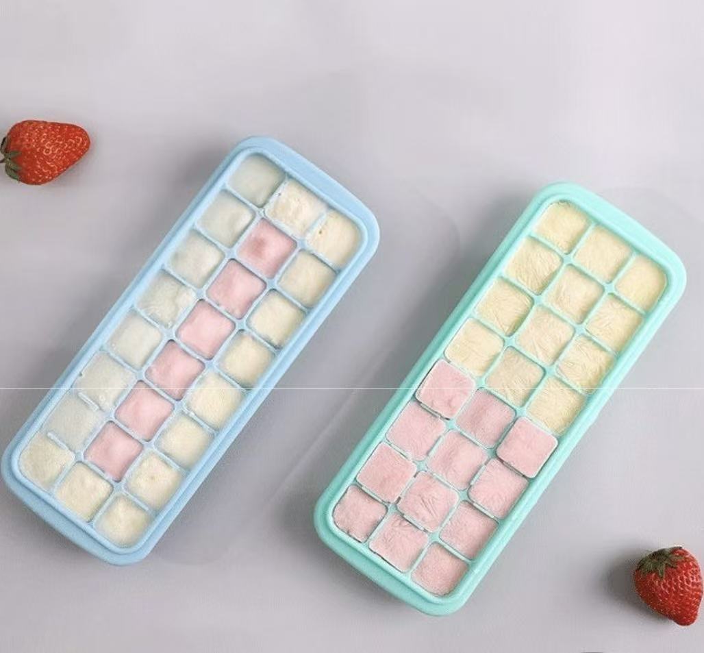 Silicone Ice Cubes Tray with L - Baby Food Freezer Tray review and price