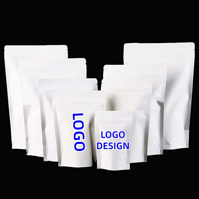 100pcs Wholesale Stand up Whit - Food Pouch Reusable review and price