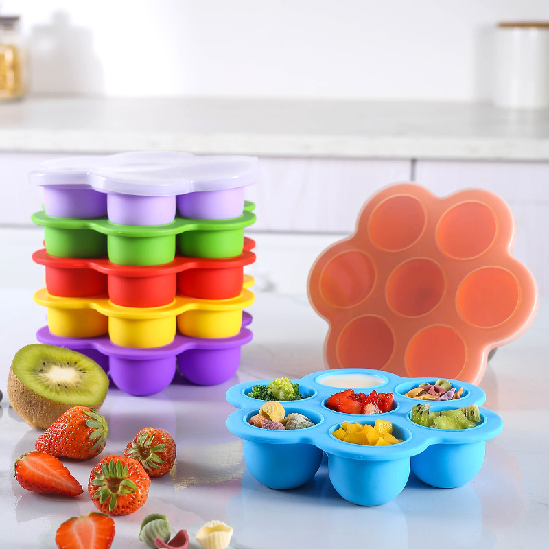 7 Holes Reusable Silicone Baby - Baby Food Freezer Tray review and price