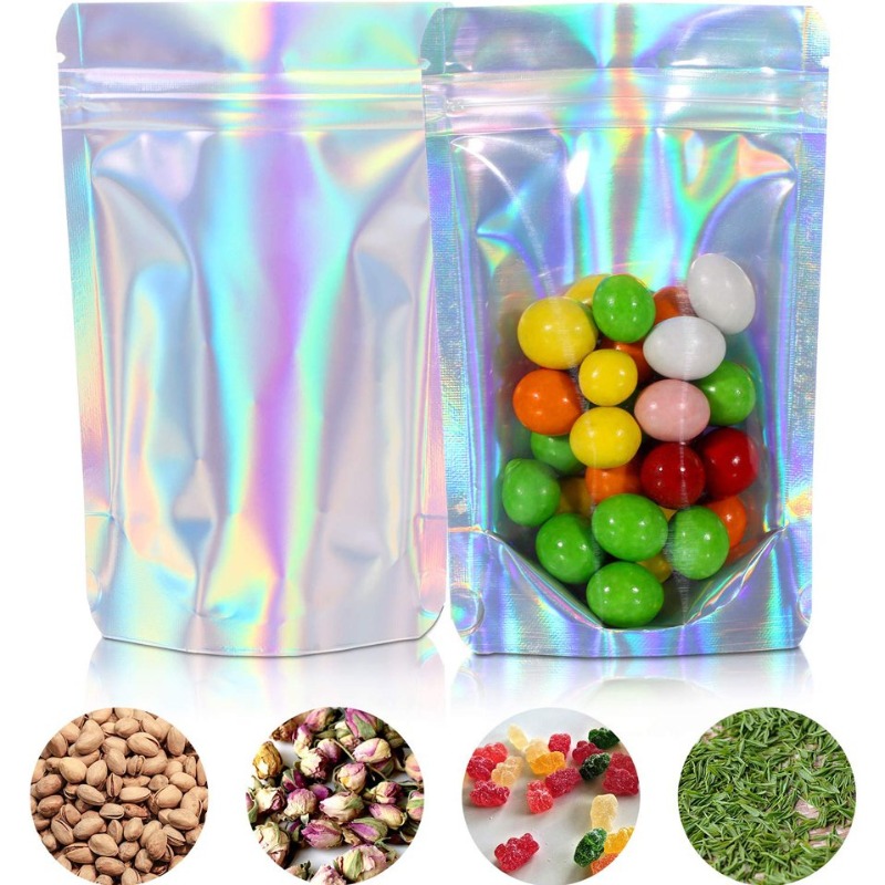 10-100pcs Rainbow Self Sealing - Food Pouch Reusable review and price